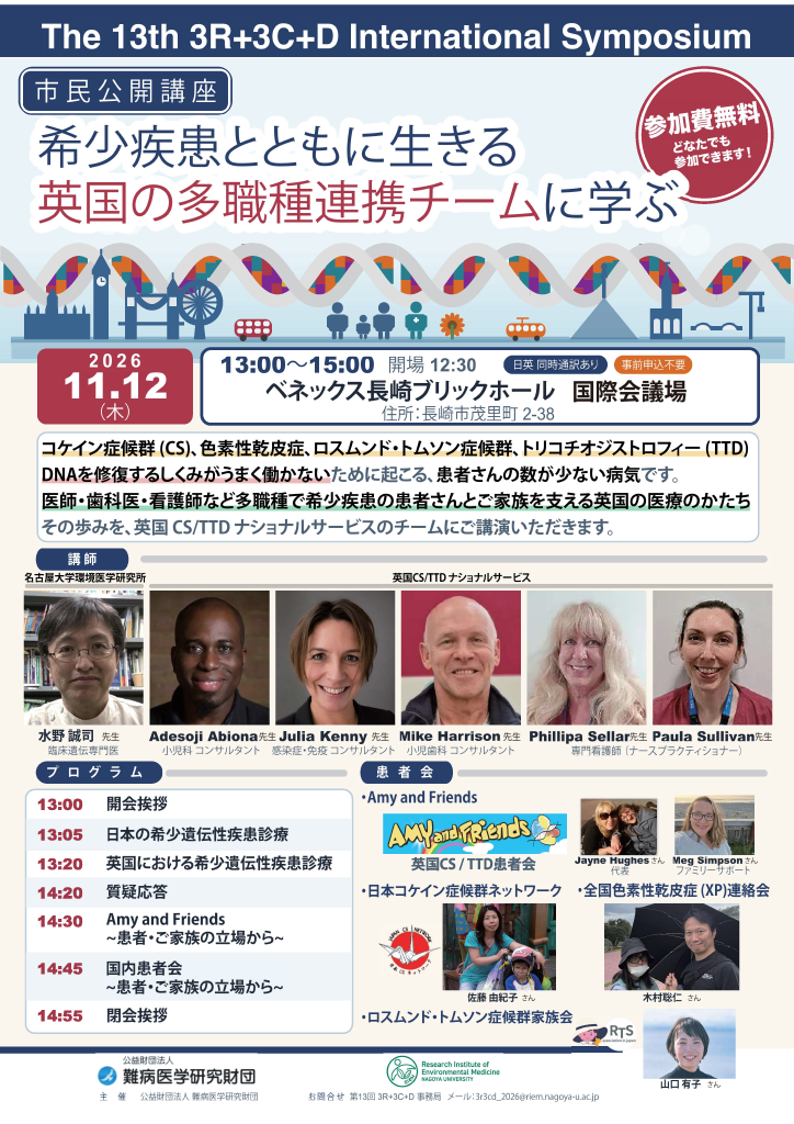 第13回 3R+3C+D 国際シンポジウム フライヤー